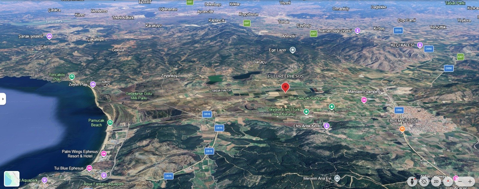 Efes Antik Kenti’ne, Selçuk Havalimanı’na ve Pamucak Sahili’ne yakın konumuyla bu parseller; turizm odaklı projeler geliştirmek isteyen yatırımcılar için değerlendirilebilecek bir alternatif sunuyor.