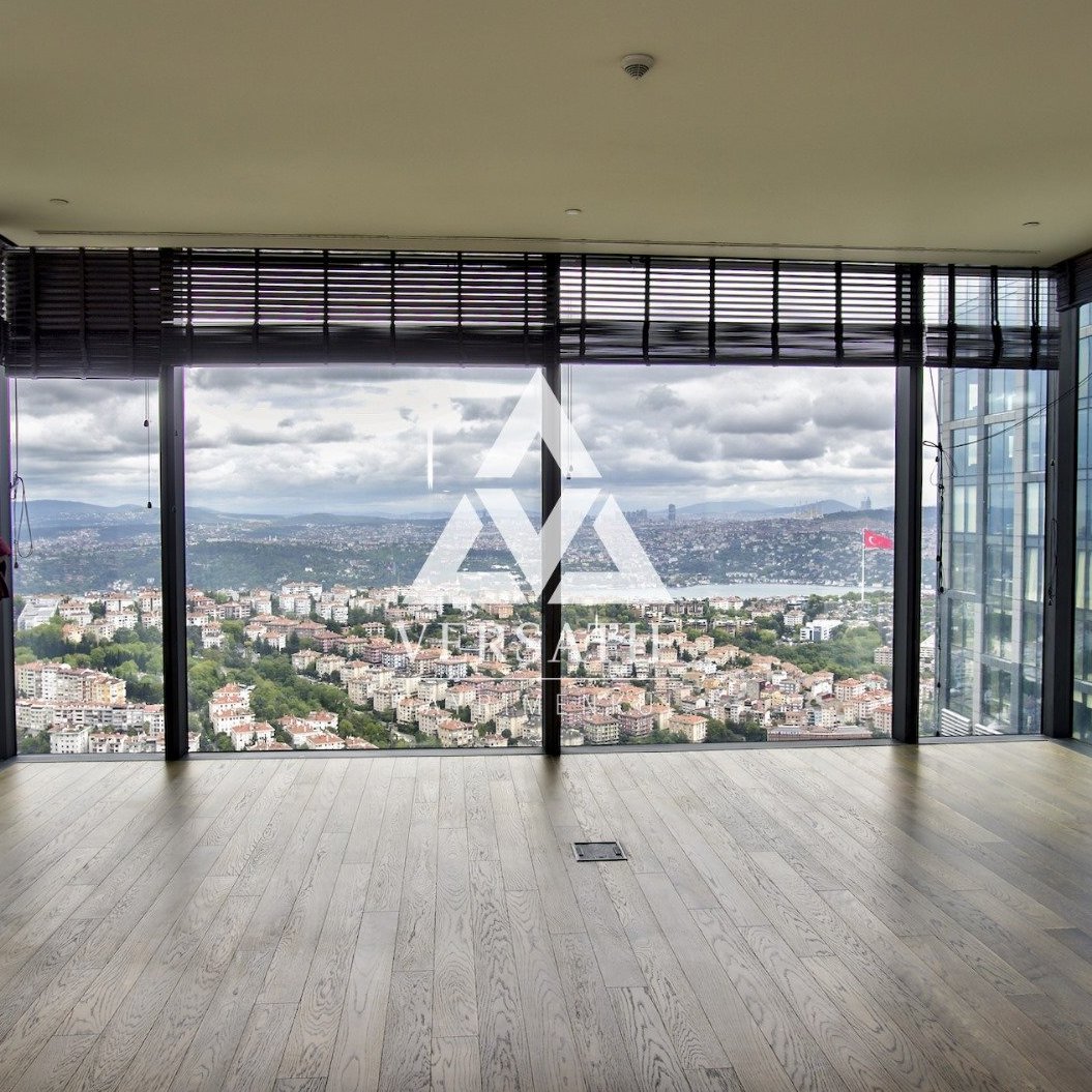 Luxury residence for sale with magnificent Bosphorus and city views in Çiftçi Tower, a highly prestigious project with the most beautiful view of Istanbul.