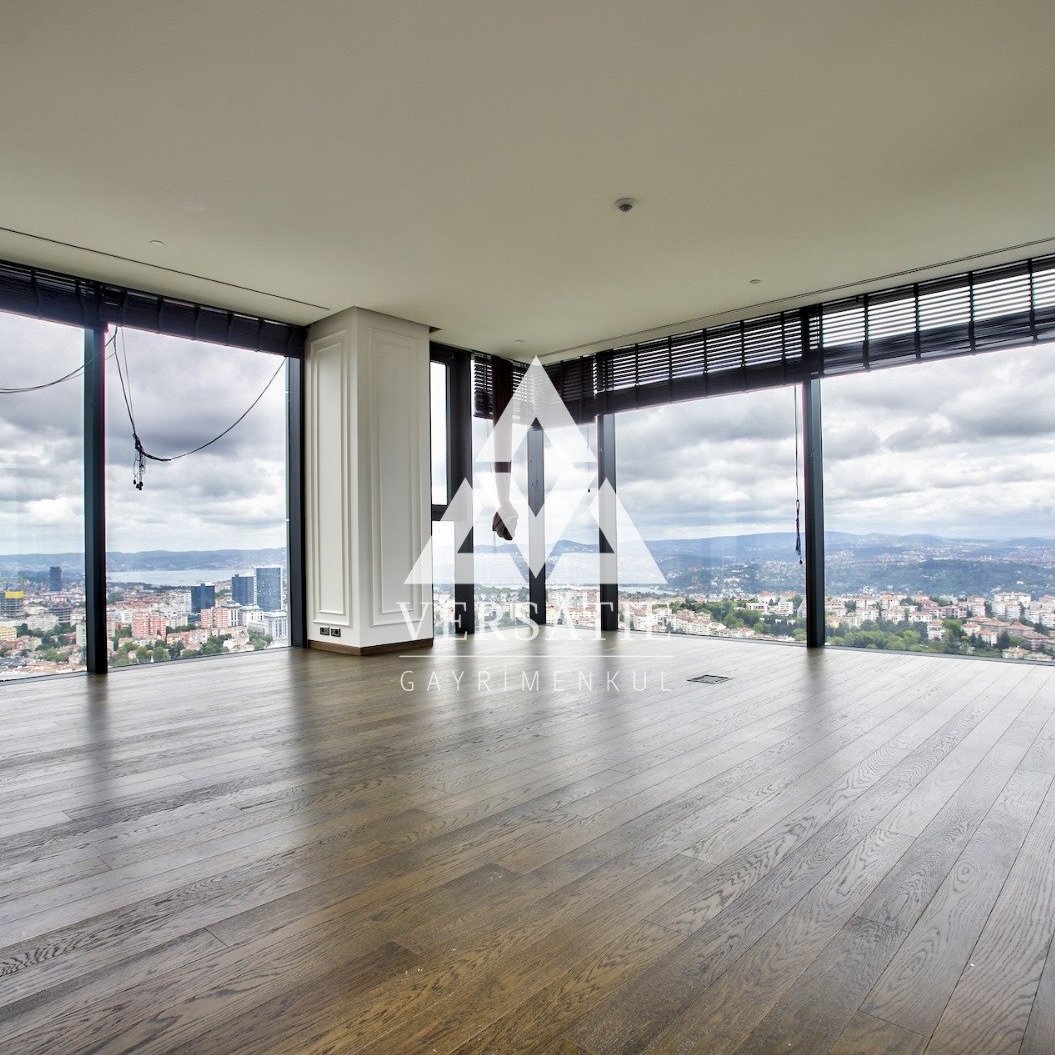 Luxury residence for sale with magnificent Bosphorus and city views in Çiftçi Tower, a highly prestigious project with the most beautiful view of Istanbul.