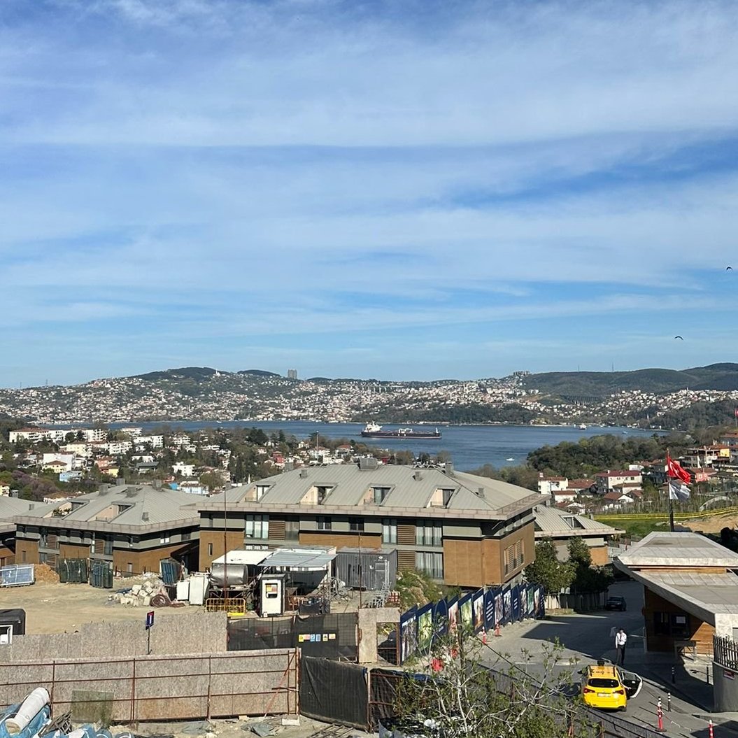 Located in Panavia By Panaroma Site in İstinye, one of the most serene districts of Istanbul; Roof duplex with Bosphorus view, spacious, magnificent view, for sale