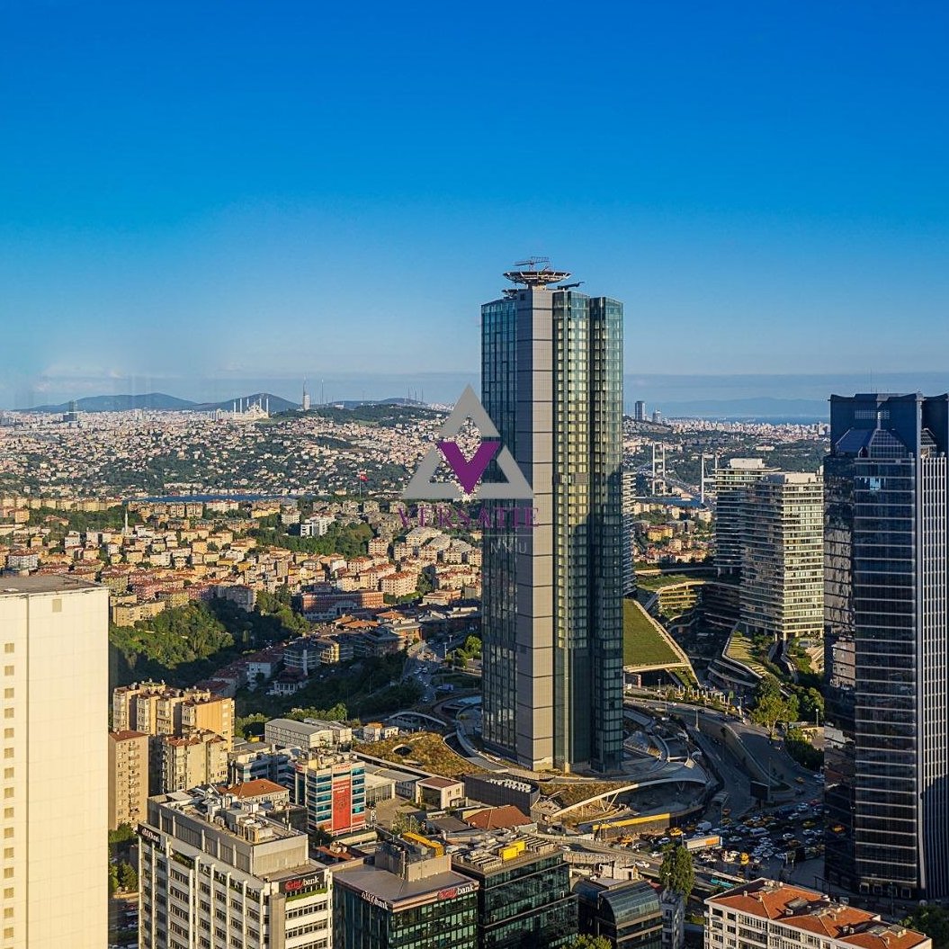 İstanbloom Residence’ta, 380 m², yüksek kat, ultra lüks dekorasyonlu satılık dubleks daire.