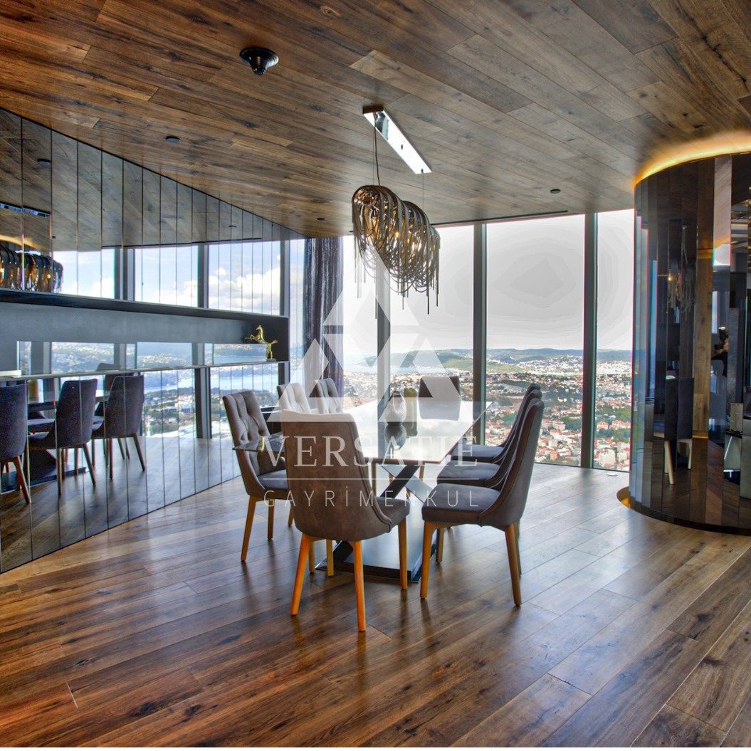 İstanbul’un Zirvesinde: Spine Tower’da Boğaz Manzaralı Penthouse