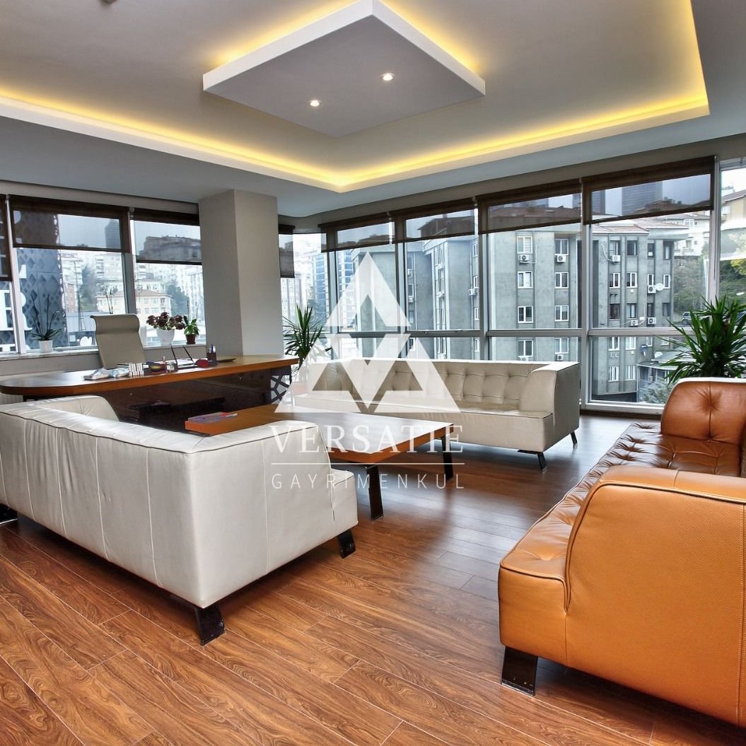 Magnificent, fully equipped office for sale with meeting rooms, spacious offices and relaxation areas in Fulya, one of the most prestigious regions of Istanbul.